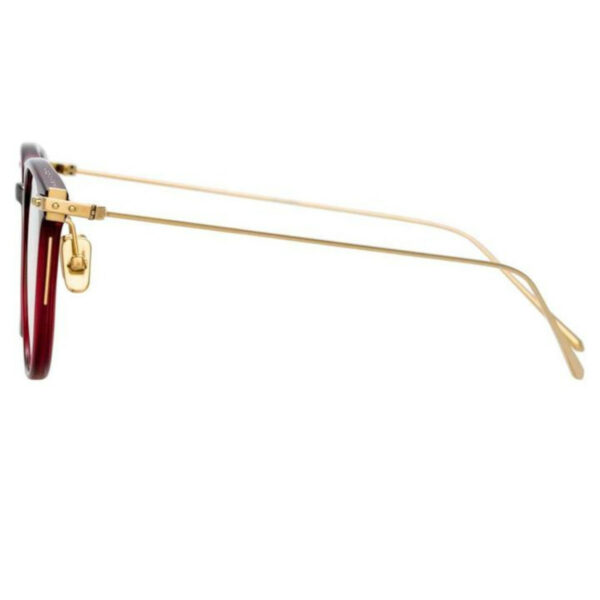 Oprawy okularowe Wright burgund złoto metal model