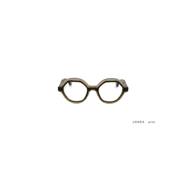 Oprawy okularowe Jones brązowe transparentne tworzywo model