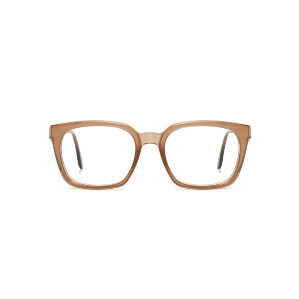 Oprawy okularowe Haffmans&Neumeister model Devito prostokątne brązowe