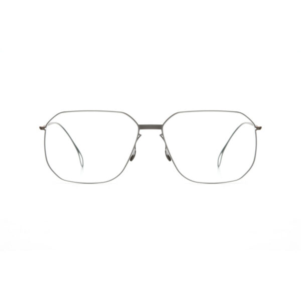Oprawy okularowe Haffmans&Neumeister model Kubick prostokątny srebrne