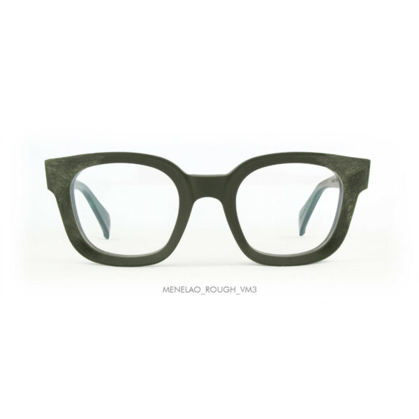 Oprawy okularowe Dandy's model Menelao Rough prostokątny duże zielone