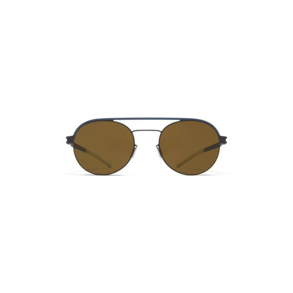 Oprawy okularowe Turner przeciwsłoneczne metal model Mykita front brązowy