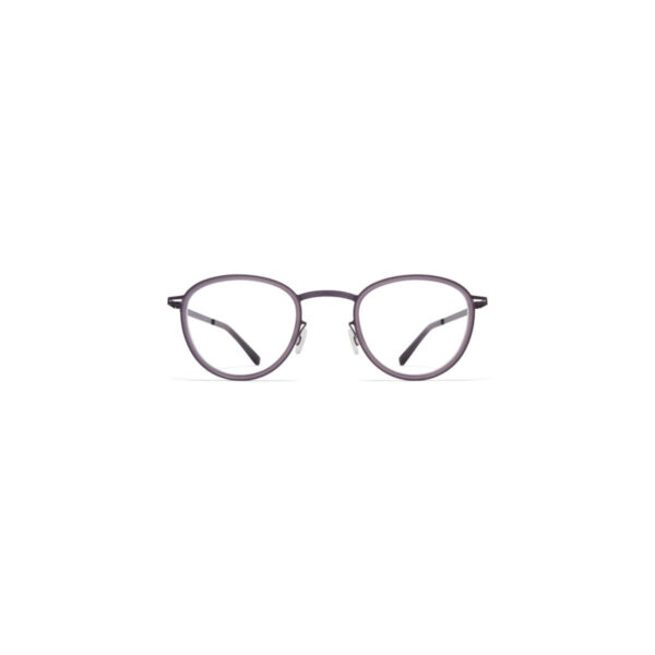 Oprawy okularowe Mykita model Kirima fioletowy front metal i acetat