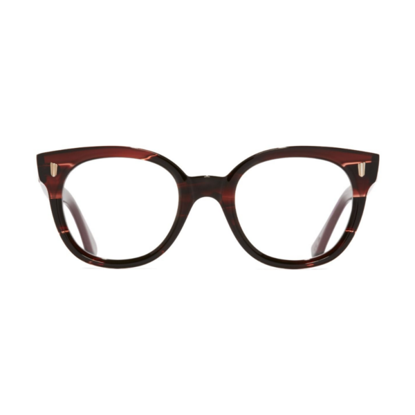 CUTLER AND GROSS 9298 STRIPED BROWN HAVANA FRONT